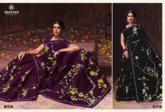 Deeptex Mother India Vol 46 Regular Wear Wholesale Cotton Printed Sarees
